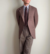 Ancient Madder Silk Tie - Navy - Hand-Rolled