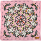 Renaissance Wool / Silk Pocket Square - Pink - 40x40cm