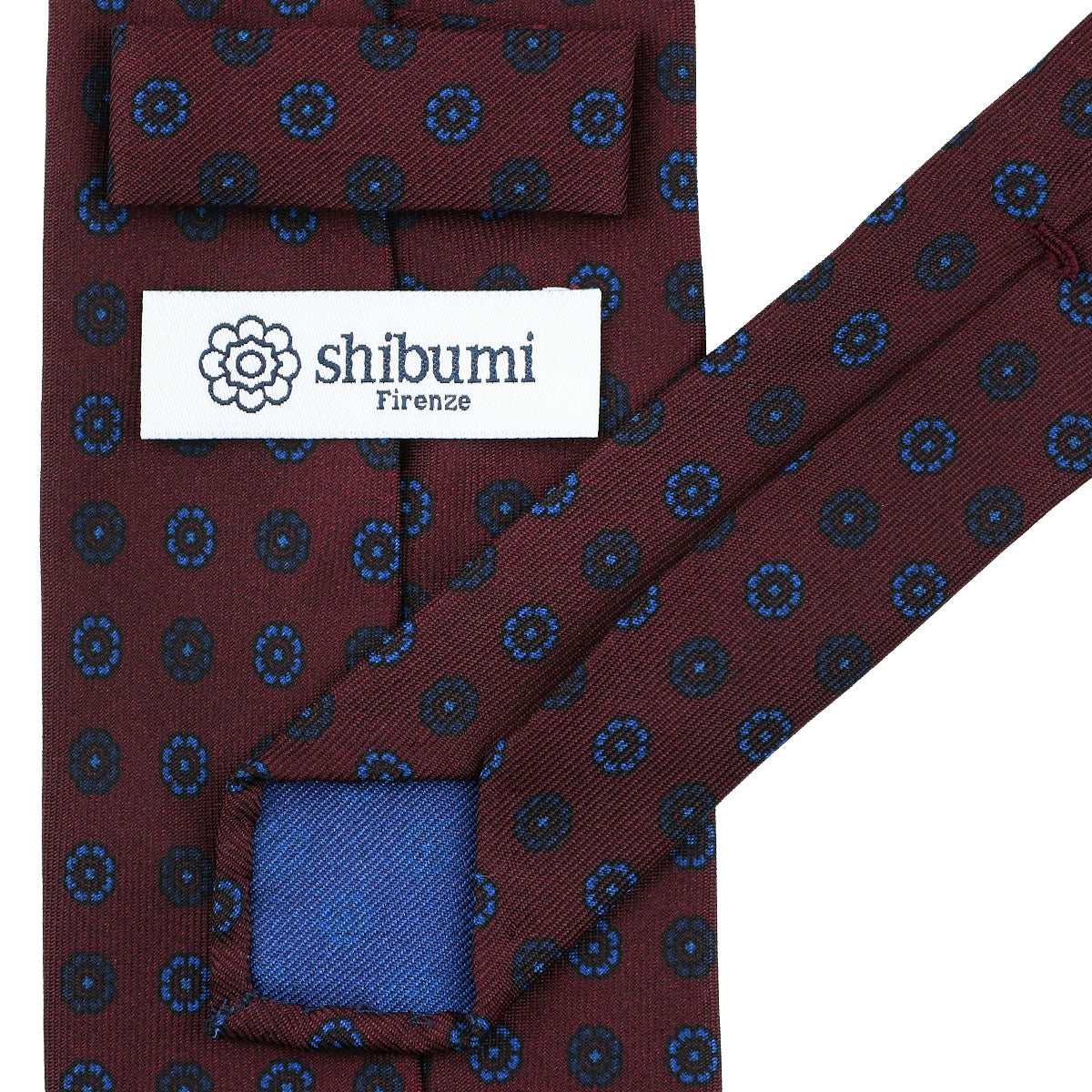 Ancient Madder Silk Tie - Burgundy - Hand-Rolled