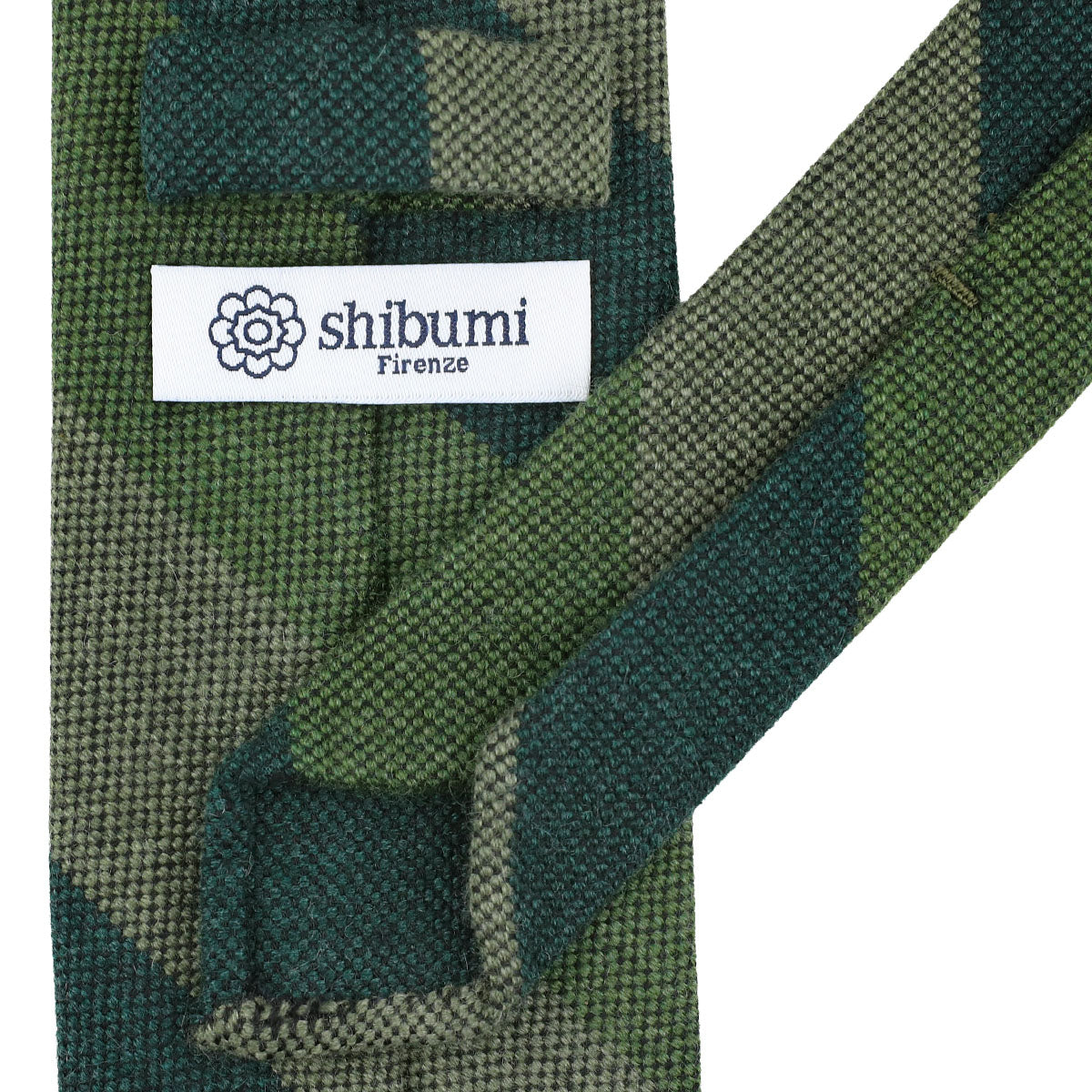 Striped Cashmere Tie - Forest / Grass / Mint