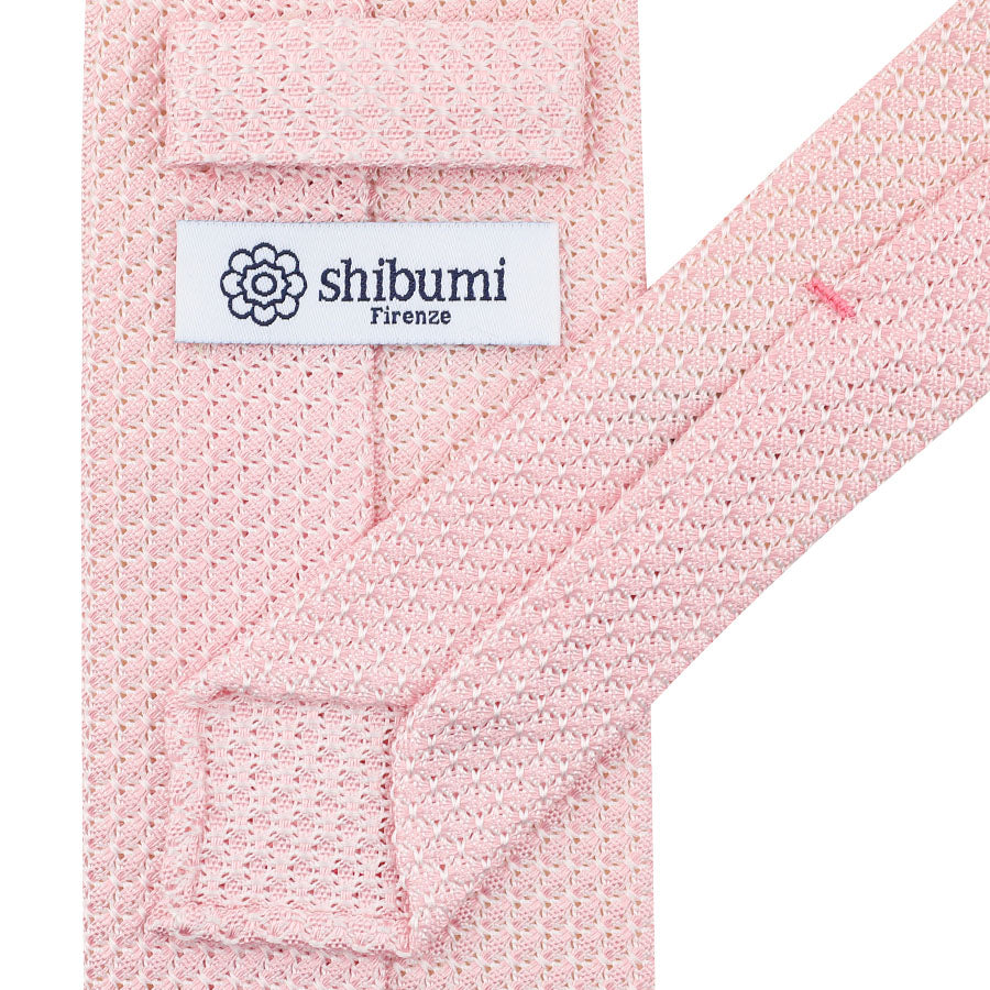 Grenadine / Garza Grossa Silk Tie - Pink - Hand-Rolled