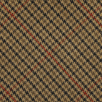 Vintage Checked Bespoke Wool Tie - Brown