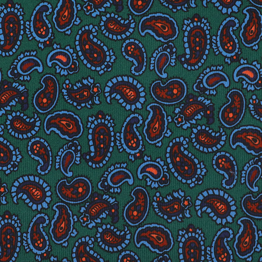 Ancient Madder Silk Bespoke Tie - Forest