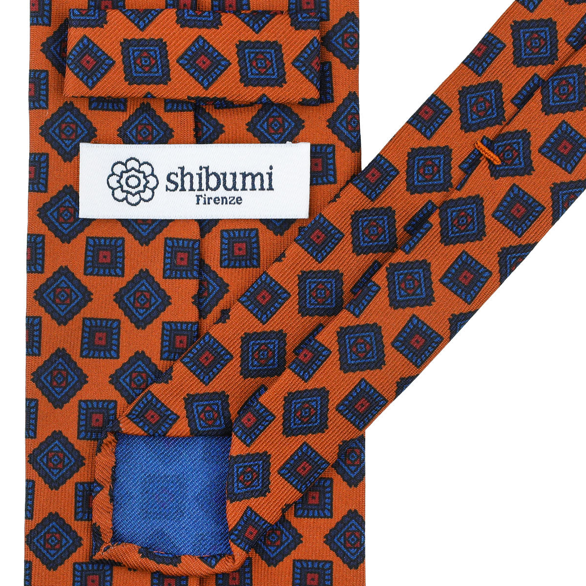 Ancient Madder Silk Tie - Terracotta - Hand-Rolled