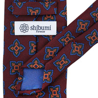 Ancient Madder Silk Tie - Burgundy - Hand-Rolled