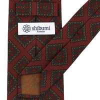 Copper Madder Silk Tie - Burgundy - Hand-Rolled