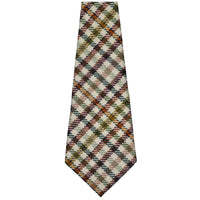 Checked Bespoke Wool Tie - Multicolor
