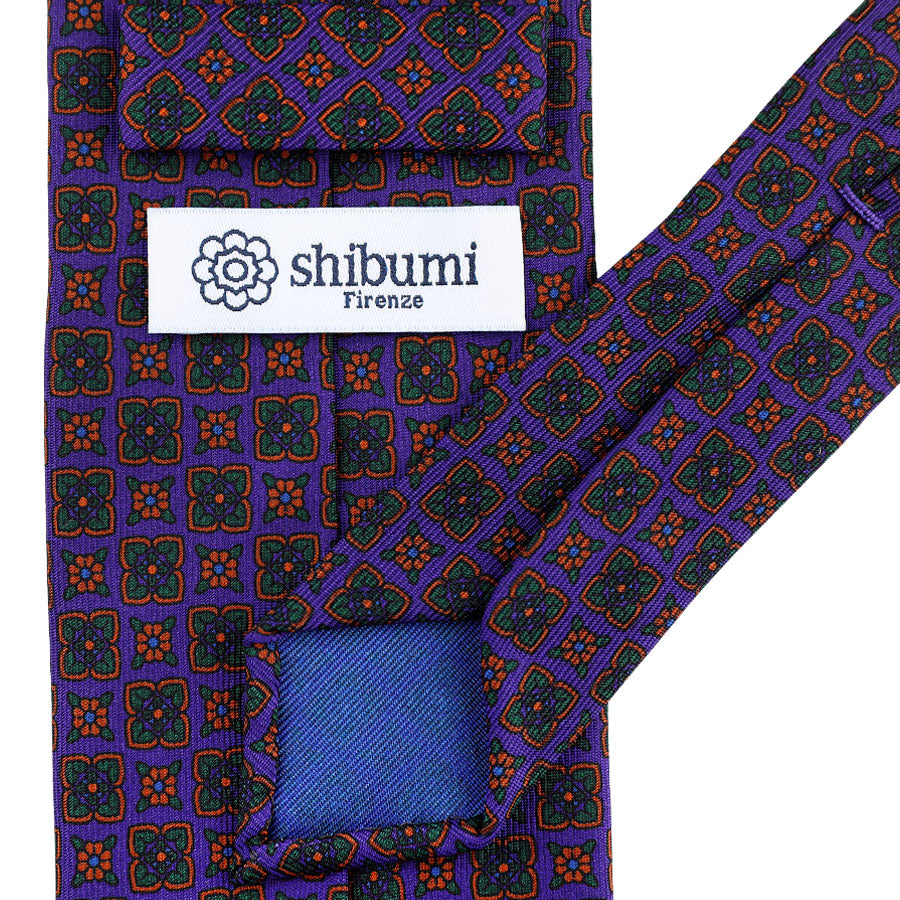 Ancient Madder Tie Purple Shibumi Firenze