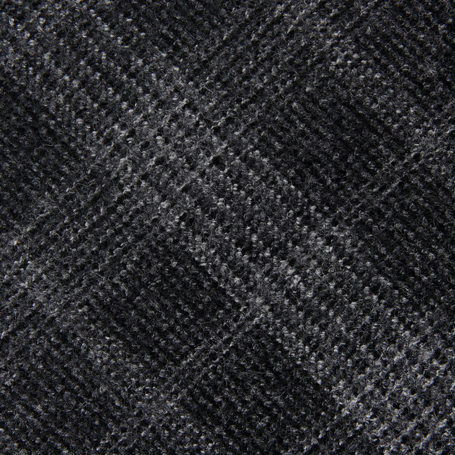 Checked Bespoke Wool Tie - Grey