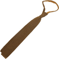 Crunchy Silk Knit Tie - Copper
