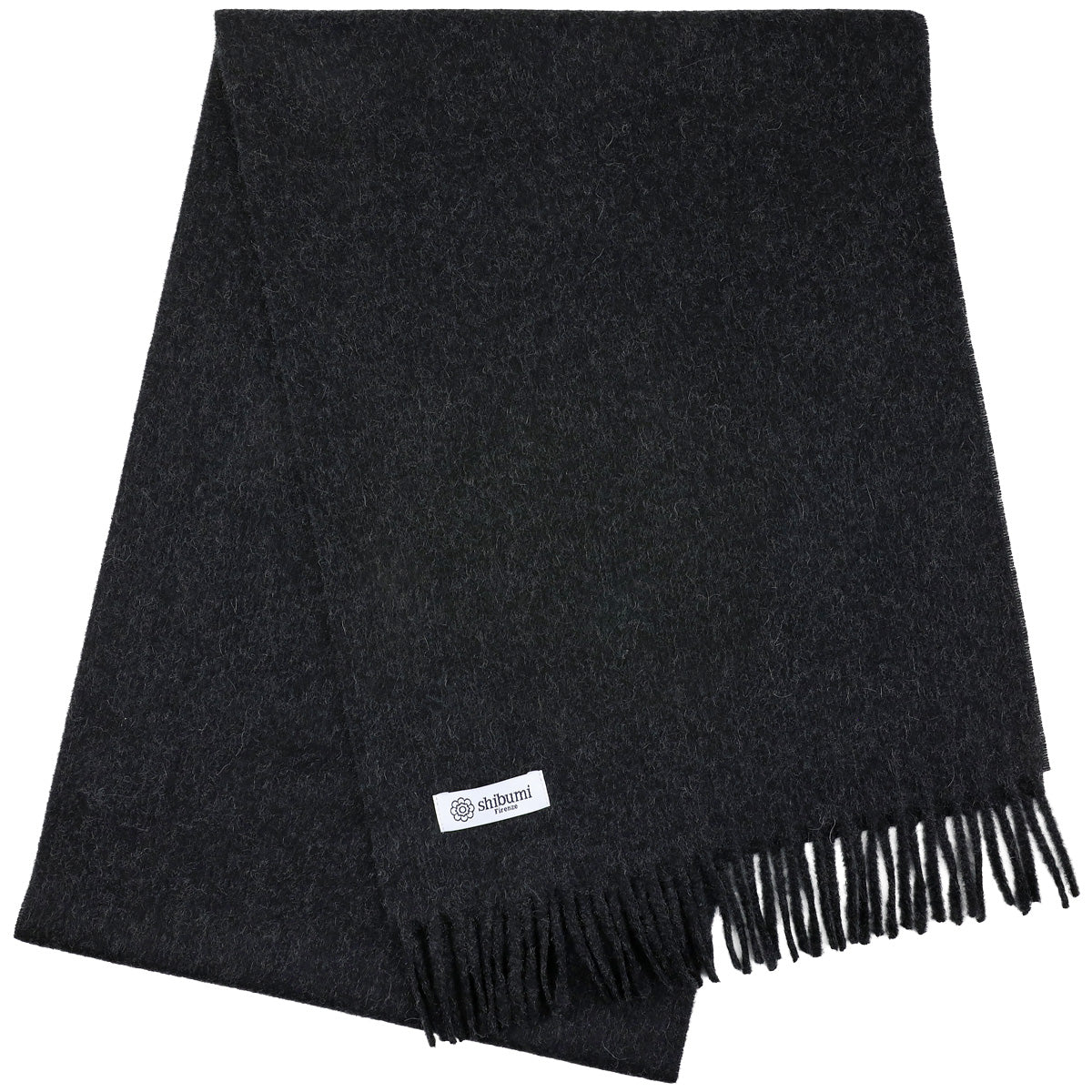 Cashmere Scarf - Charcoal - Plain