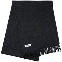 Cashmere Scarf - Charcoal - Plain