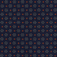 Floral Printed Silk Bespoke Tie - Navy