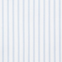 Striped Poplin Semi Spread Shirt - White / Light Grey - Regular Fit