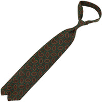 Copper Madder Silk Tie - Forest - Hand-Rolled