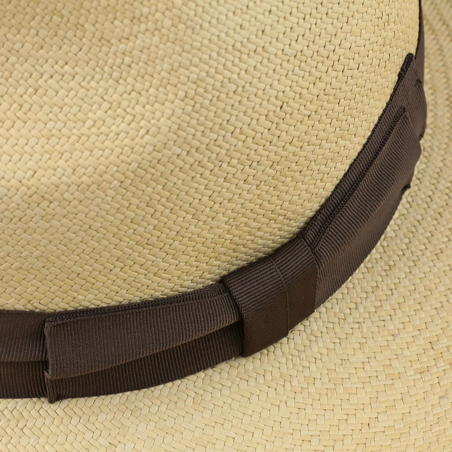 Panama Hat - Sand - Brown Ribbon - Llano