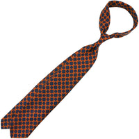 Ancient Madder Silk Tie - Terracotta - Hand-Rolled