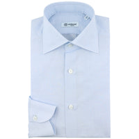 Cotton / Linen Semi Spread Shirt - Sky Blue