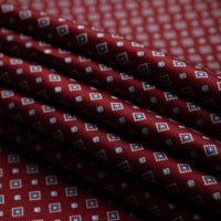 Floral Printed Silk Bespoke Tie - Red