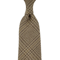 Loro Piana Wool Glencheck Tie - Beige