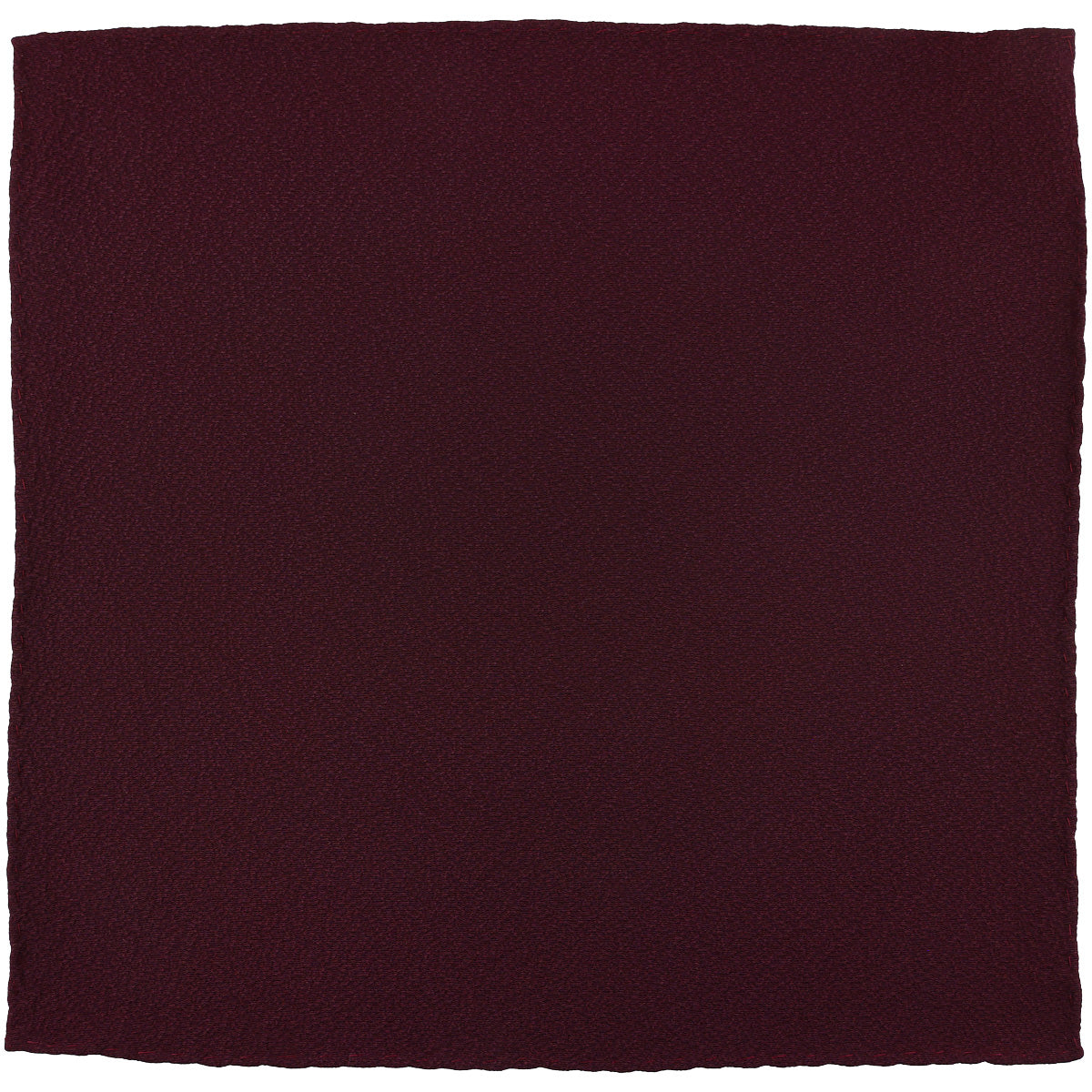 Vintage Kimono Silk Pocket Square - Burgundy
