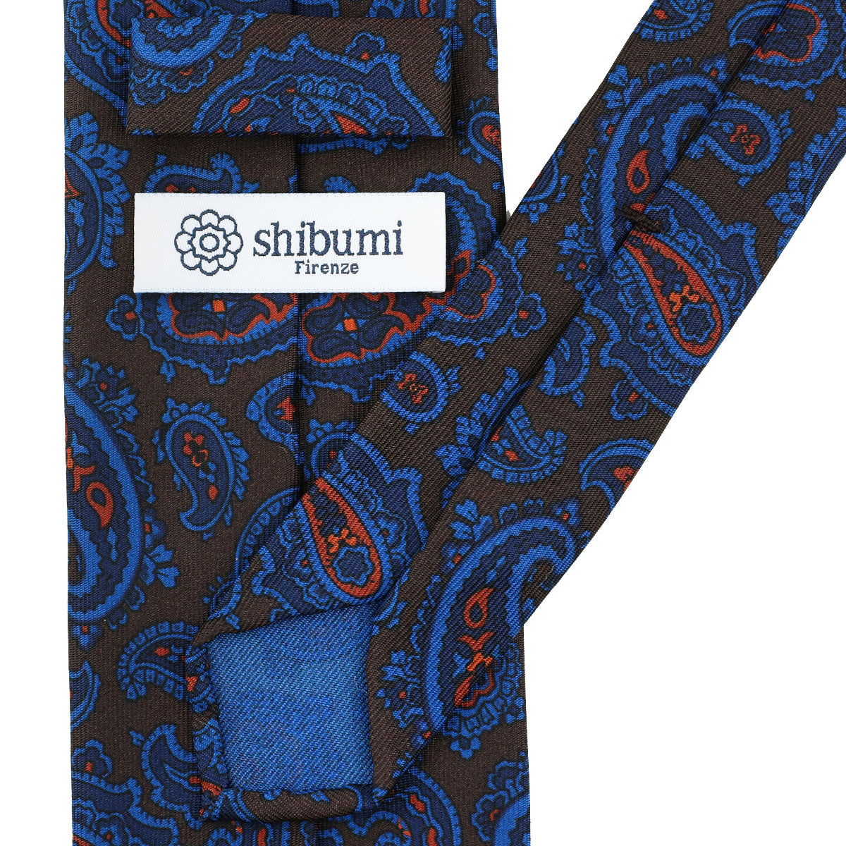 Ancient Madder Silk Tie - Brown - Hand-Rolled