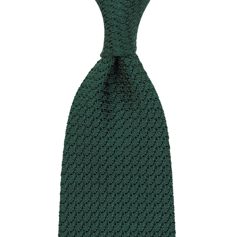 Grenadine / Garza Grossa Bespoke Tie - Forest Green