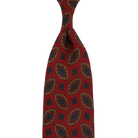 Copper Madder Silk Tie - Cherry - Hand-Rolled