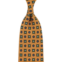 Anniversary Collection - Floral Printed Silk Tie - Honey