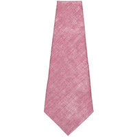Vintage Herringbone Bespoke Linen / Cotton Tie - Pink