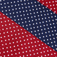 3x Dotted Cotton Handkerchief Set - Cherry / Navy / Cherry