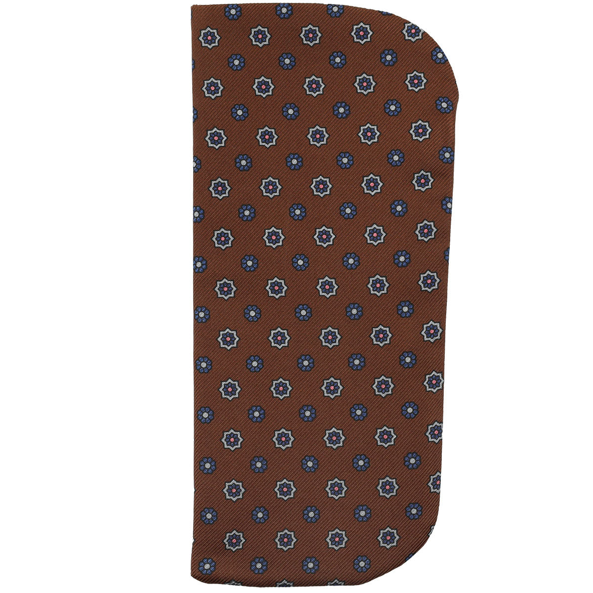 Floral Printed Silk Glasses Case - Beech