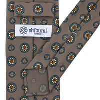 Floral Printed Silk Tie - Hopsack - Hand-Rolled