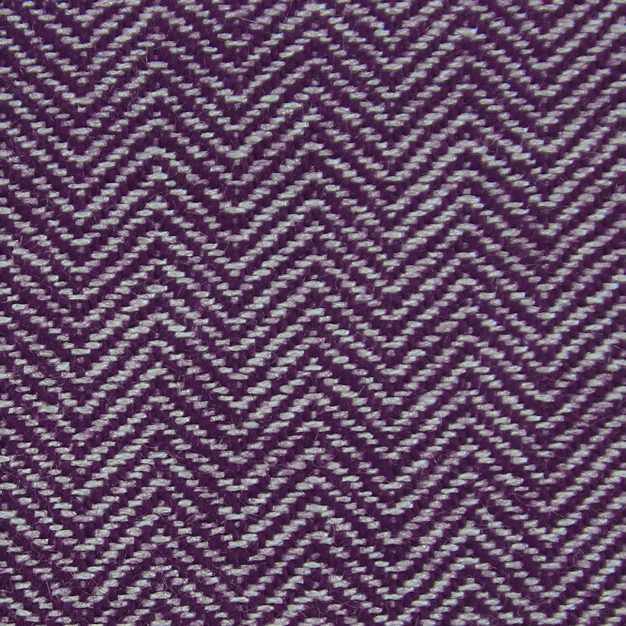 Herringbone Cashmere Bespoke Tie - Purple