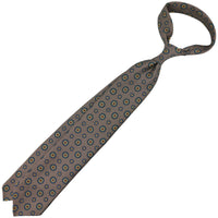 Floral Printed Silk Tie - Hopsack - Hand-Rolled