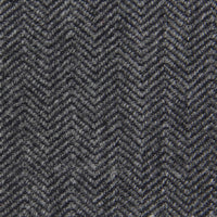 Herringbone Cashmere Bespoke Tie - Grey