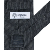 Floral Cashmere / Silk Grenadine Tie - Grey Shadow