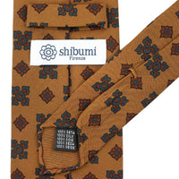 Copper Madder Silk Tie - Oatmeal - Hand-Rolled