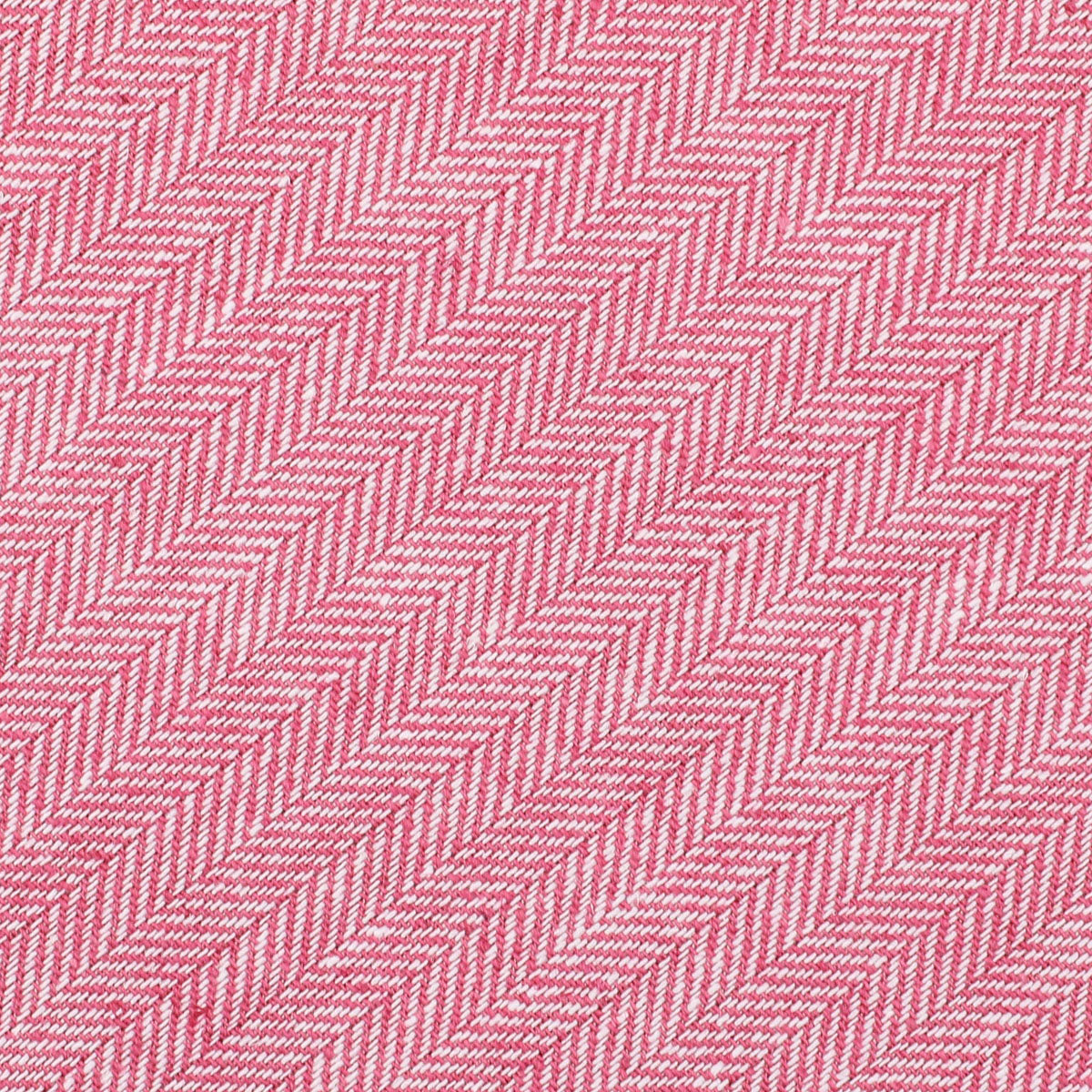 Vintage Herringbone Bespoke Linen / Cotton Tie - Pink