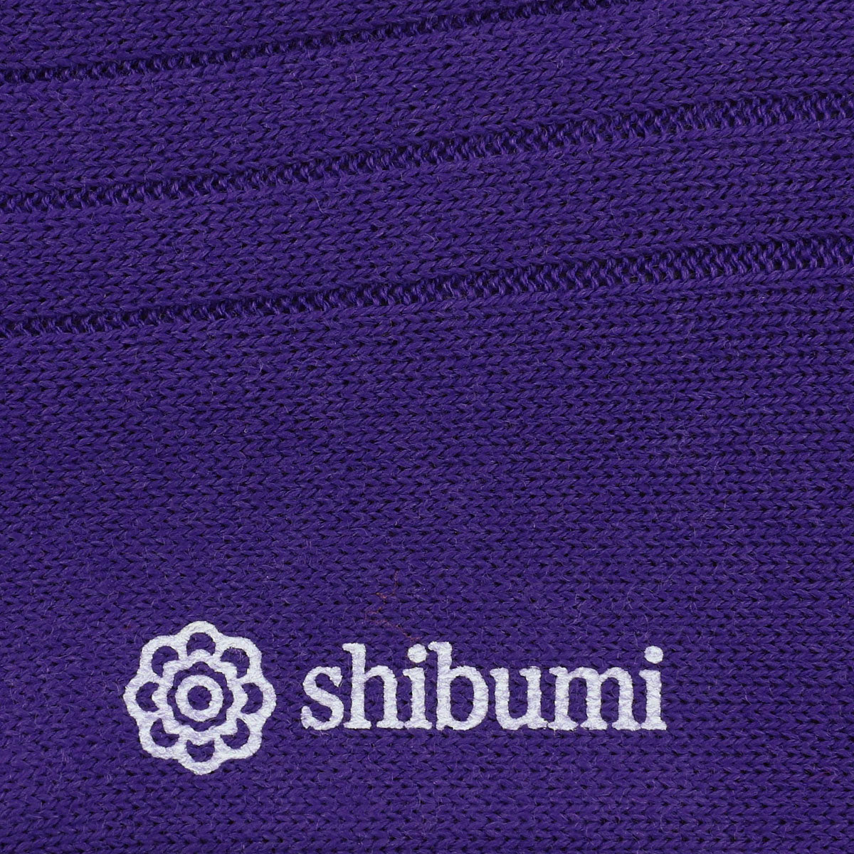 Knee Socks - Ribbed - Purple - Thick Wool
