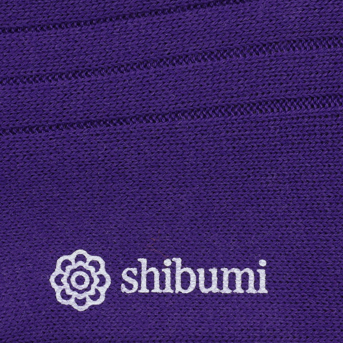 Knee Socks - Ribbed - Purple - Thick Wool