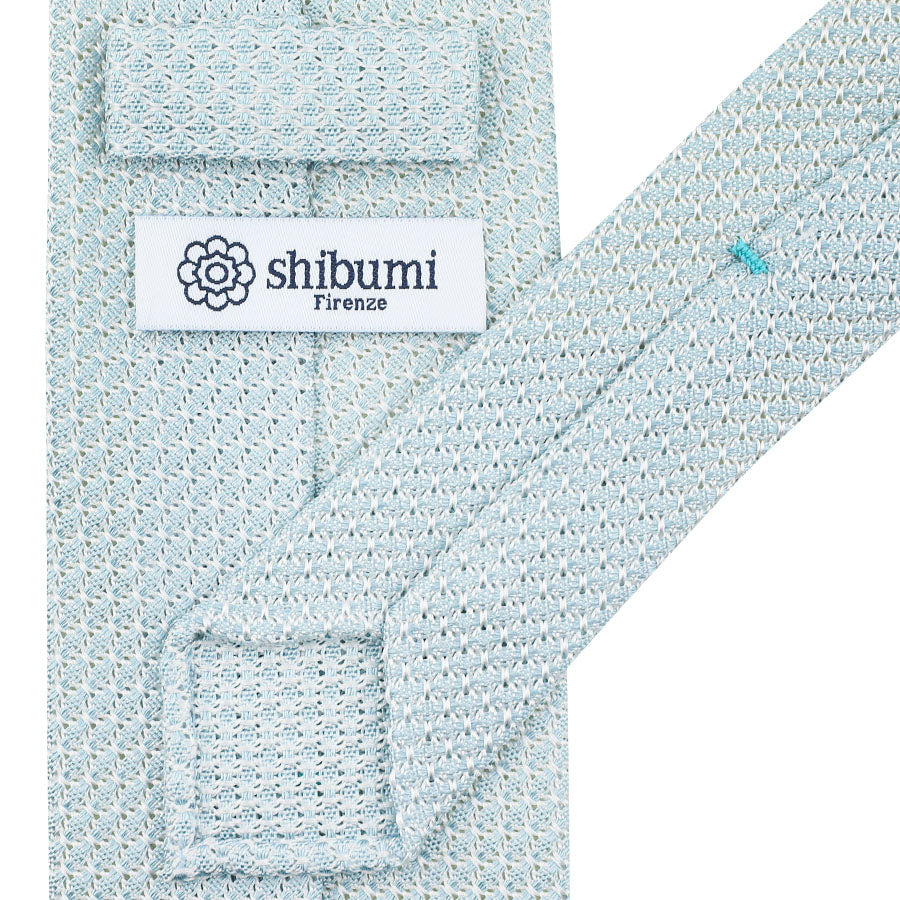 Grenadine / Garza Grossa Silk Tie - Pale Blue - Hand-Rolled