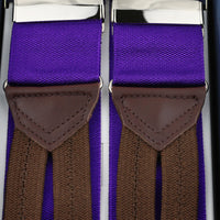 Barathea Braces - Purple