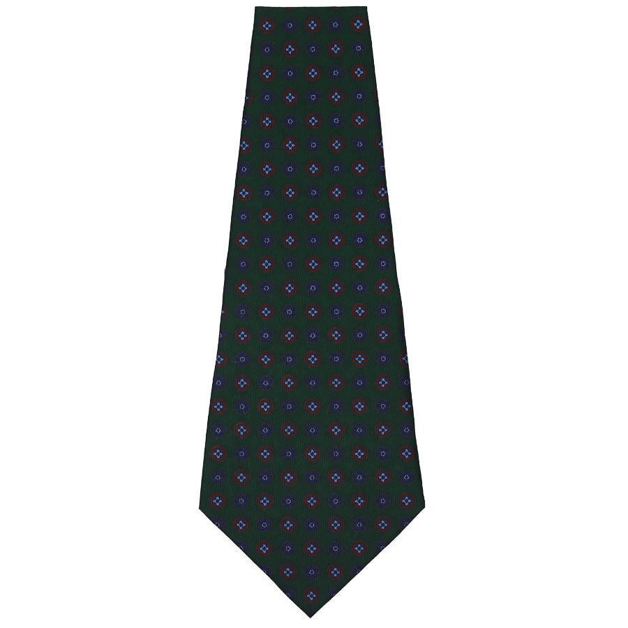 Ancient Madder Silk Bespoke Tie - Forest
