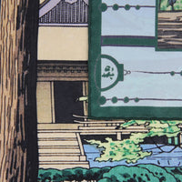Ukiyo-e Silk Pocket Square - Sanzen-ji - 40x40cm