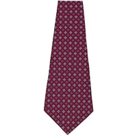 Floral Printed Silk Bespoke Tie - Berry