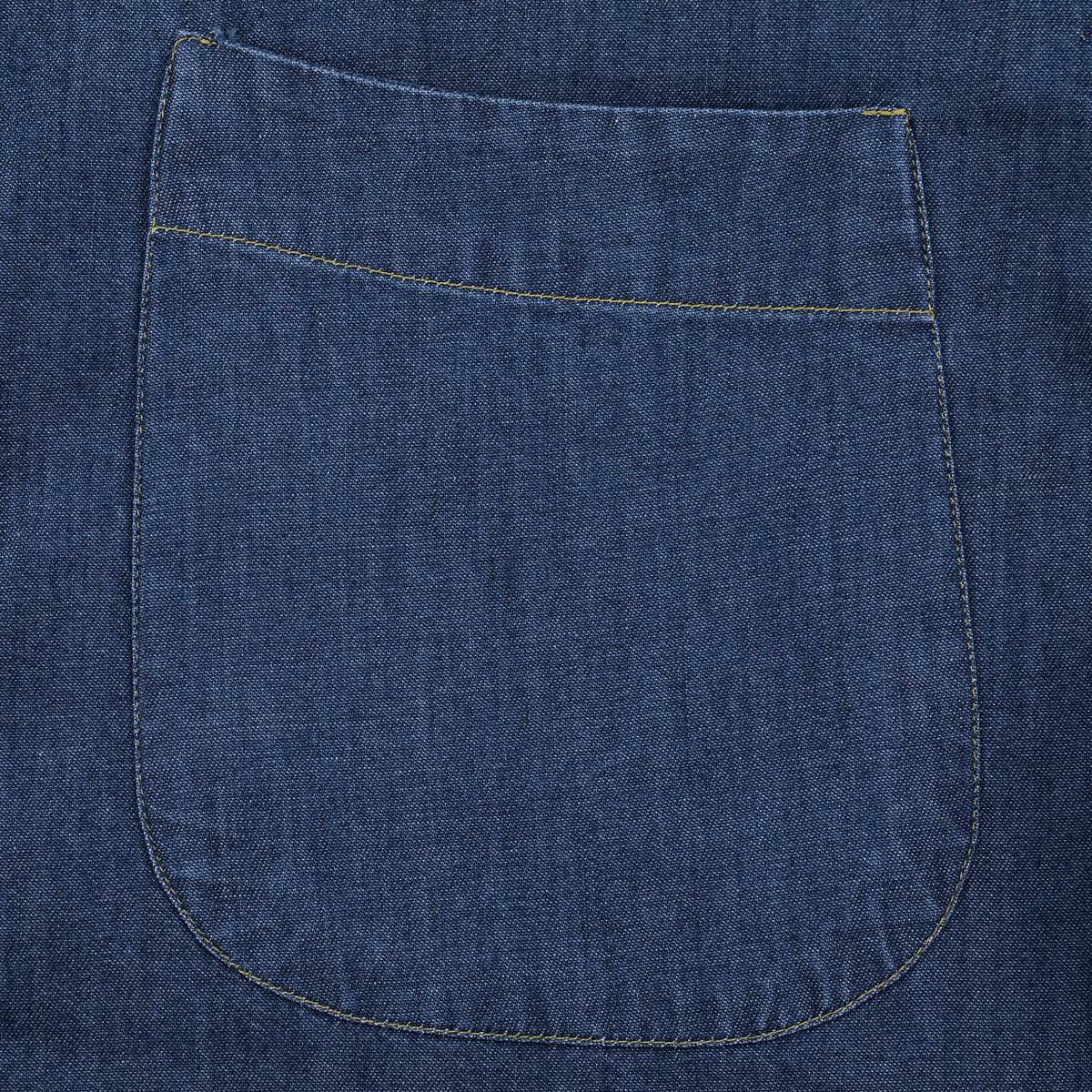 Denim Button Down Shirt - Mid Blue - Regular Fit