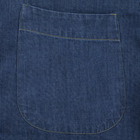 Denim Button Down Shirt - Mid Blue - Regular Fit