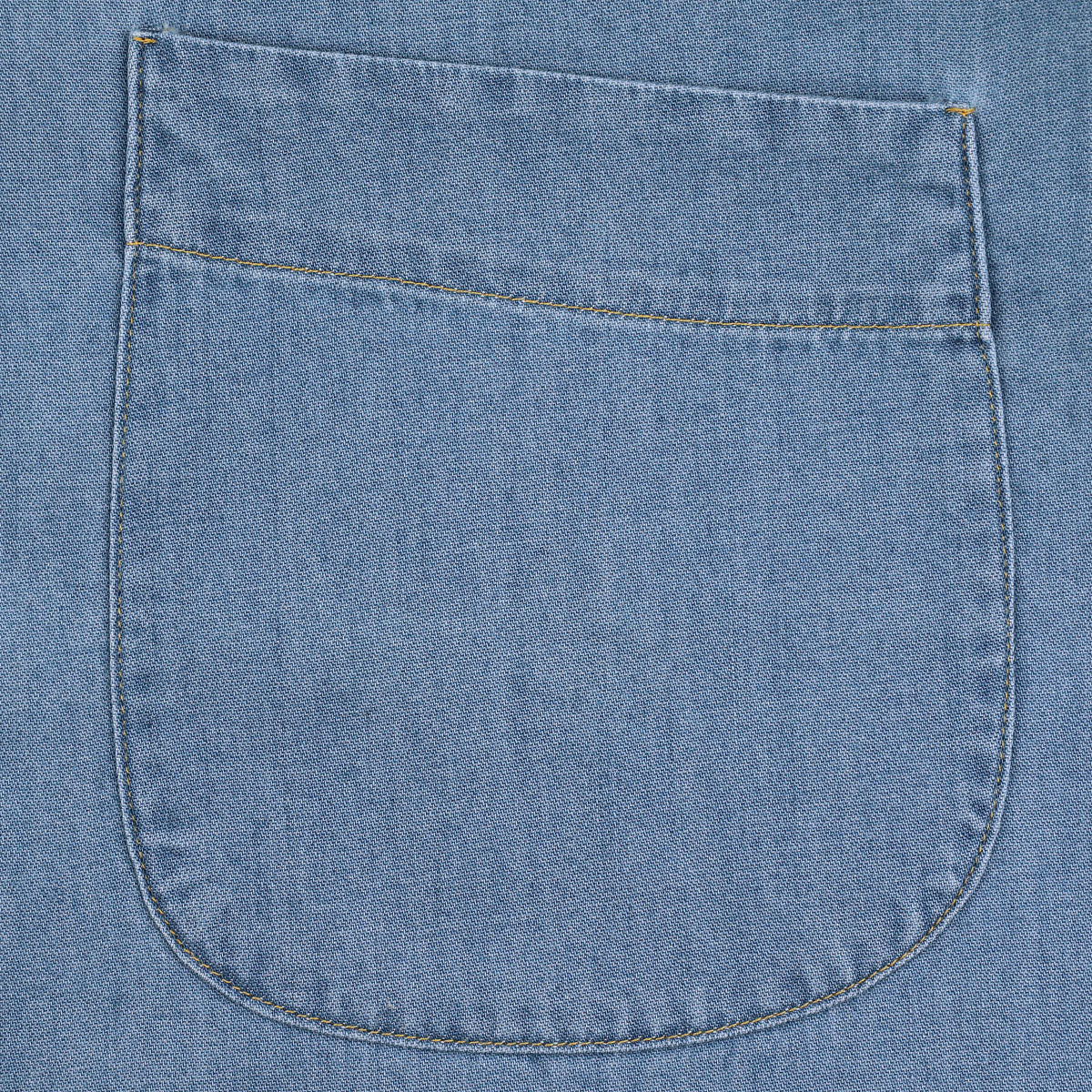 Denim Button Down Shirt - Light Blue - Regular Fit