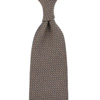Plain Cashmere / Silk Grossa Grenadine Tie - Beige